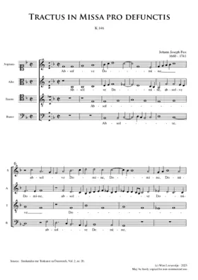 Tractus Missa defunctis K146