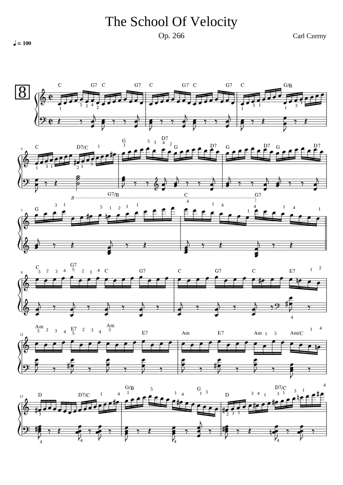 The School of Velocity Op.299 - Page 1