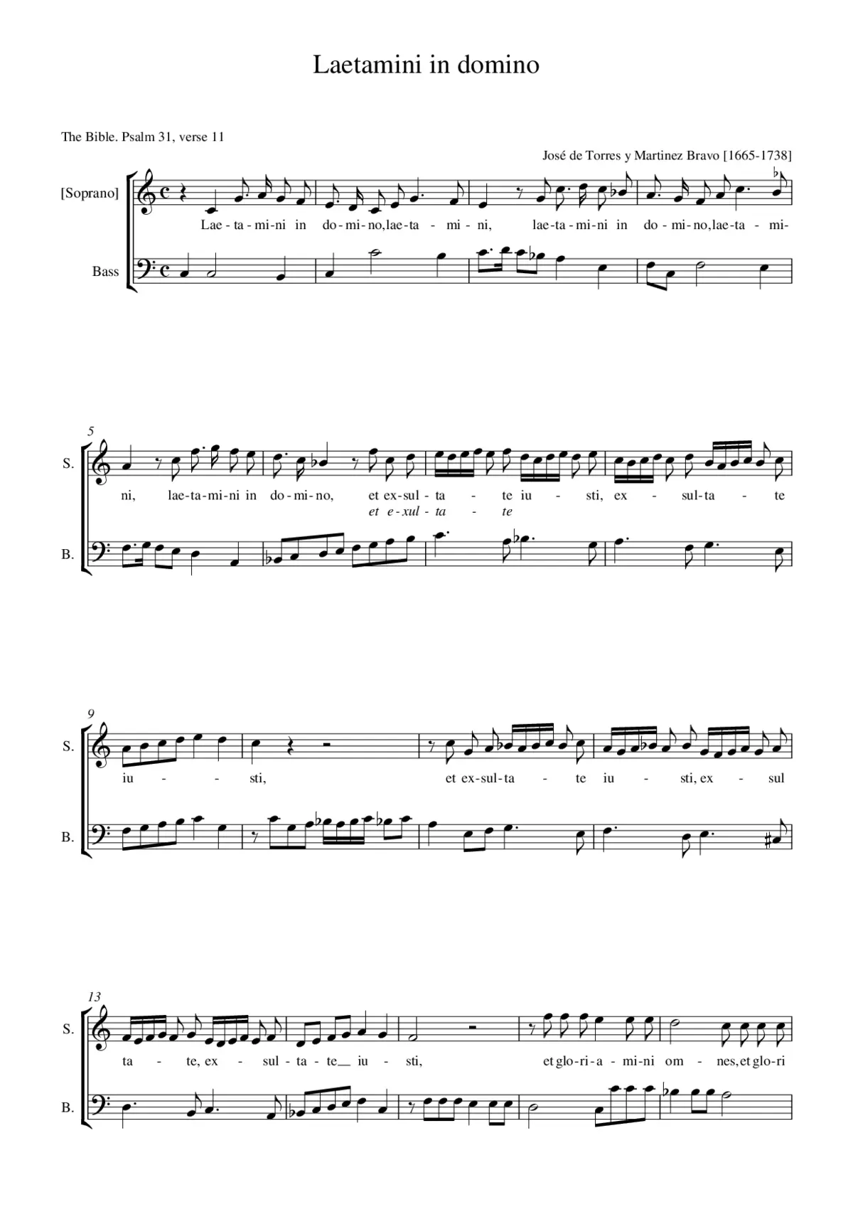 Laetamini in domino - Page 1