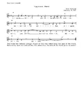 Agnus Dei (round)