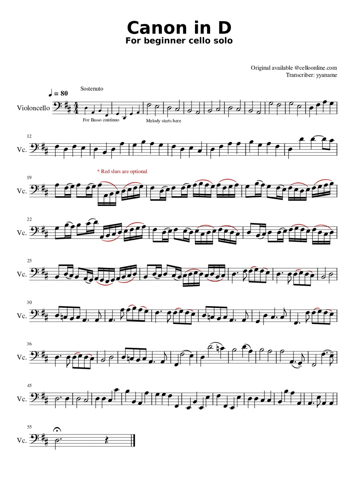 Canon and Gigue in D major P.37 - Page 1