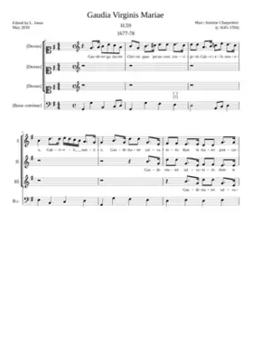 Gaudia Virginis Mariae H 59
