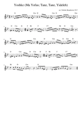 Yoshke (Ma Yofus; Tanz Tanz Yideleh)