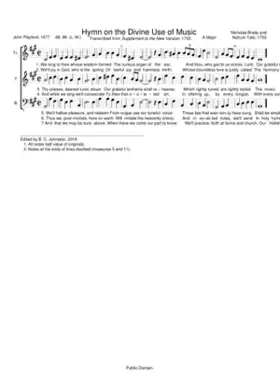 On The Divine Use Of Musick