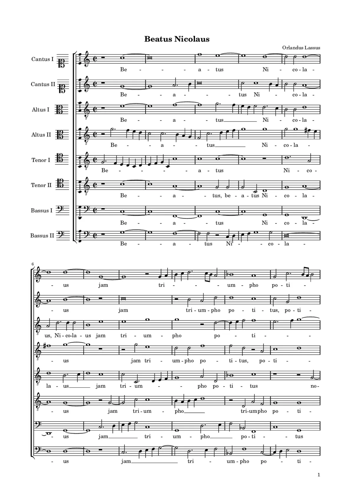 Beatus Nicolaus - Page 1