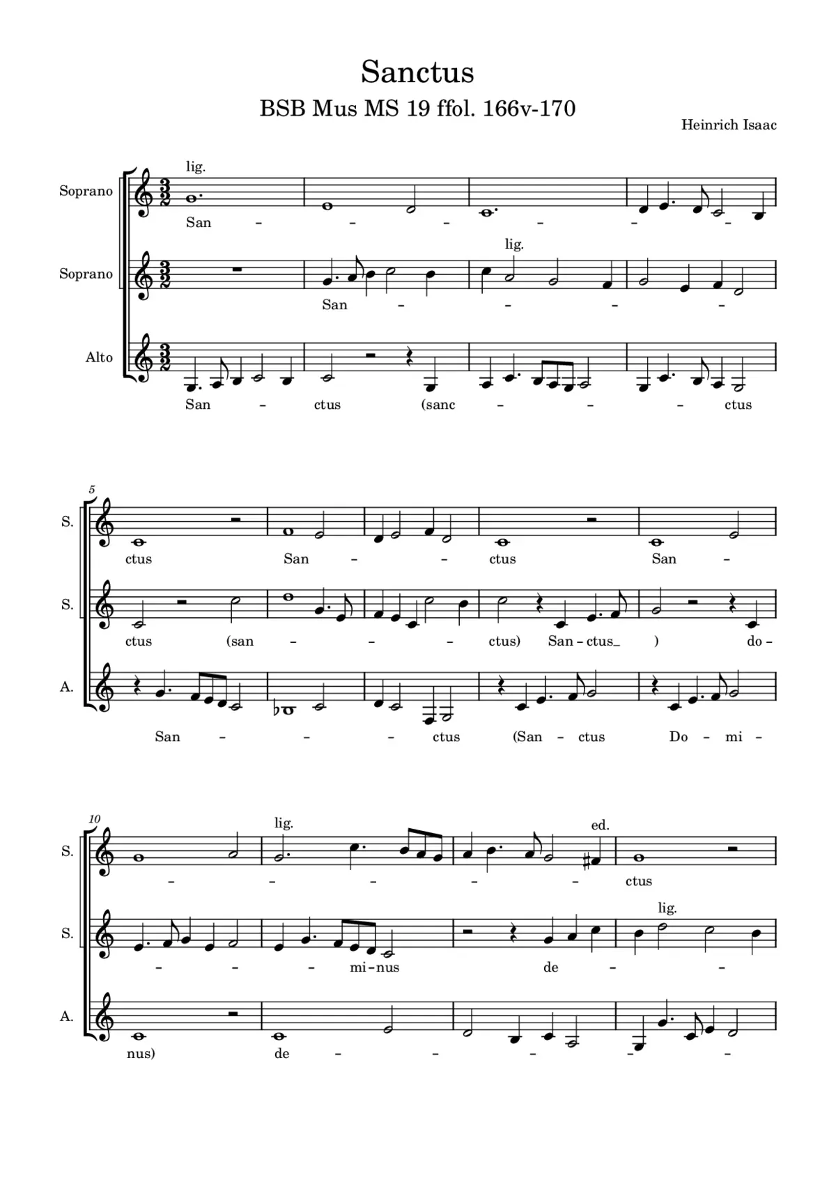 Missa de Beata Virgine a 3 - Page 1