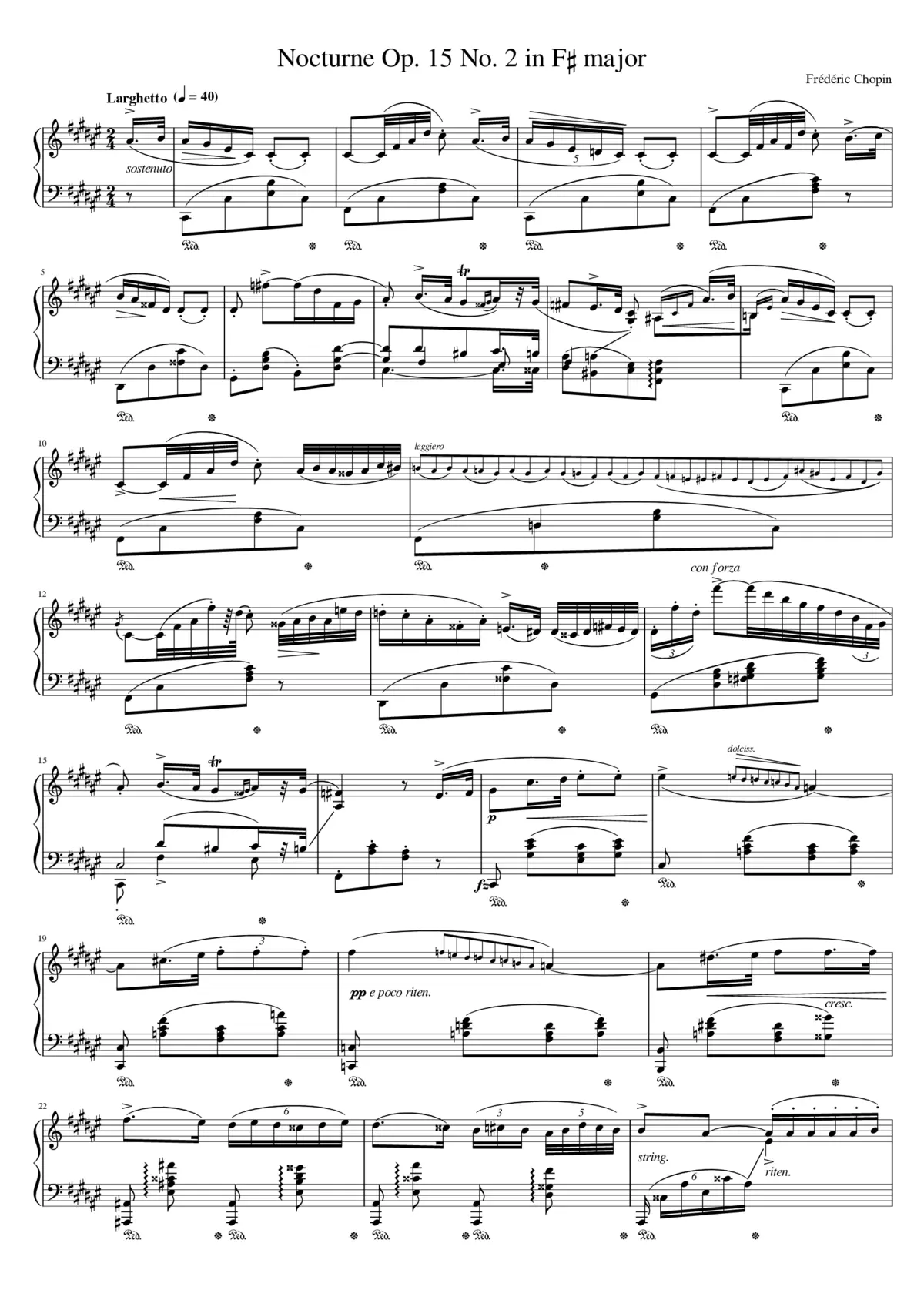Nocturnes Op.15 - Page 1