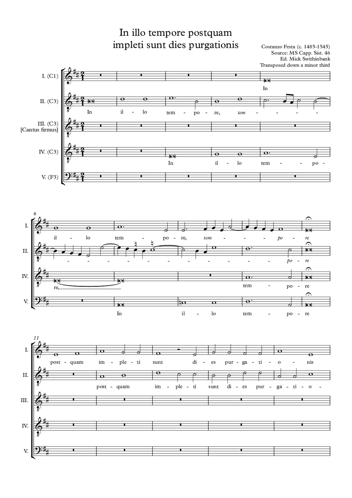 In illo tempore postquam impleti sunt dies purgationis - Page 1