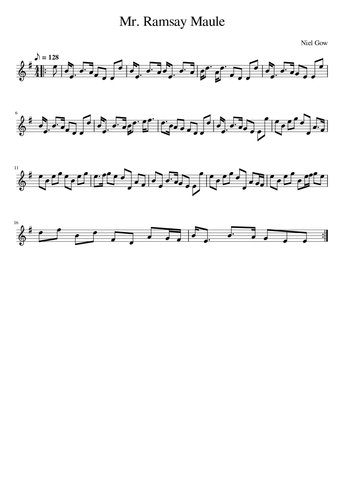 Mr. Ramsay Maule - Page 1