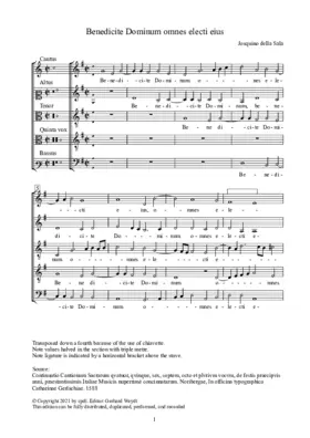 Benedicite Dominum omnes electi eius