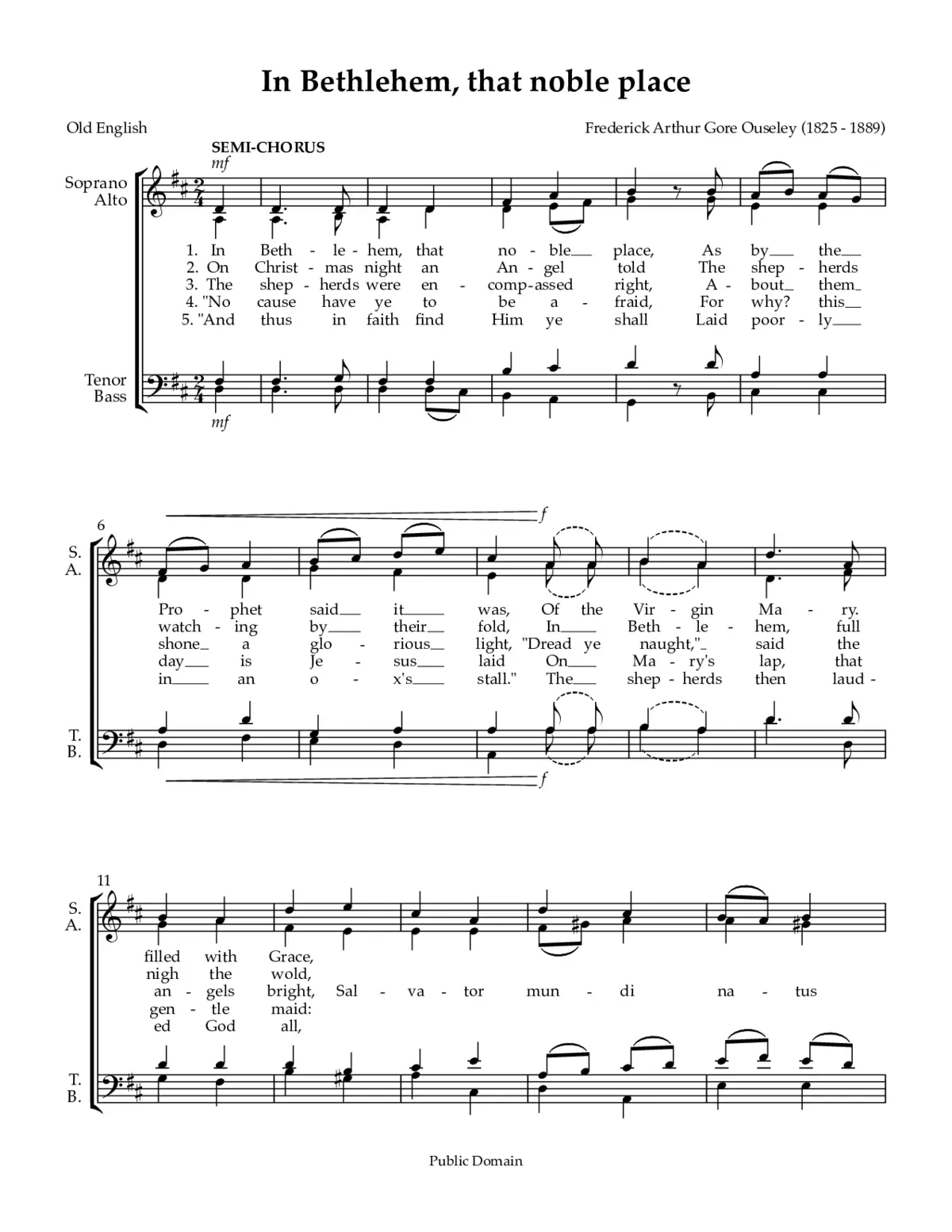 In Bethlehem, that noble place - Page 1