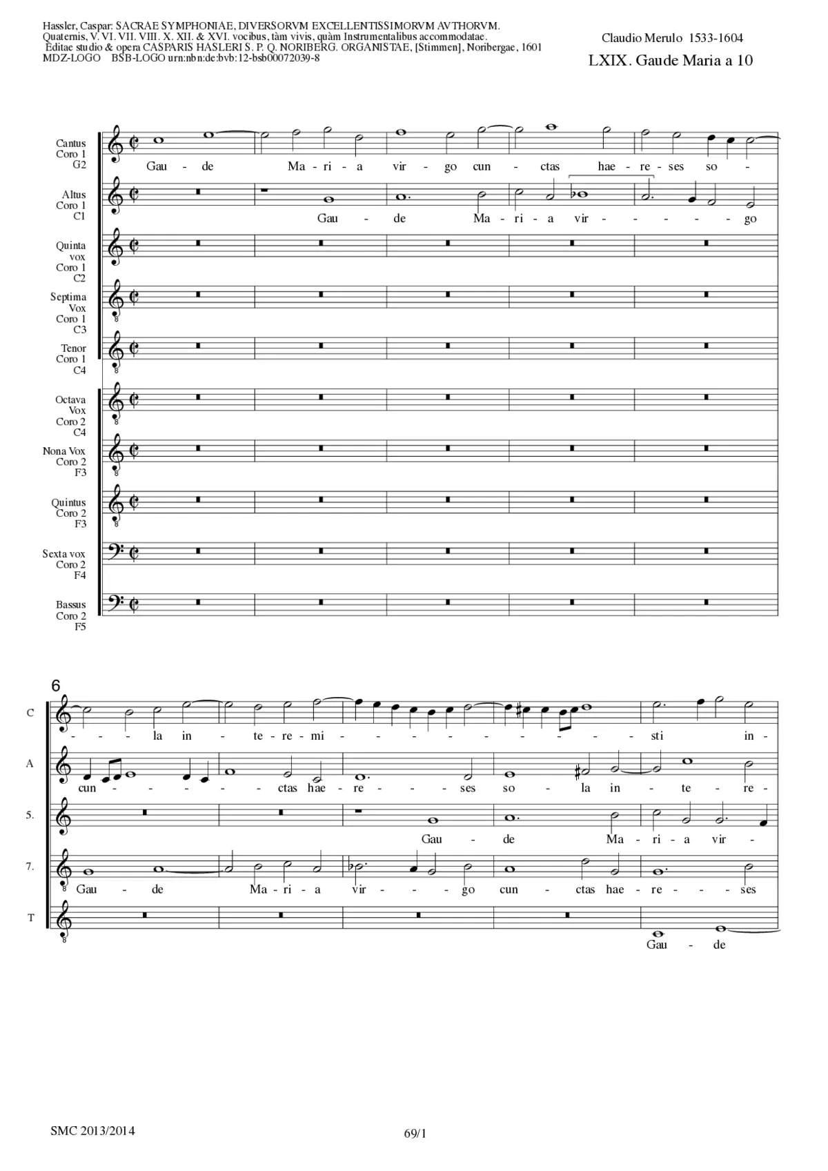 Gaude Maria Virgo - Page 1