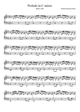 Prelude in C minor BWV 999