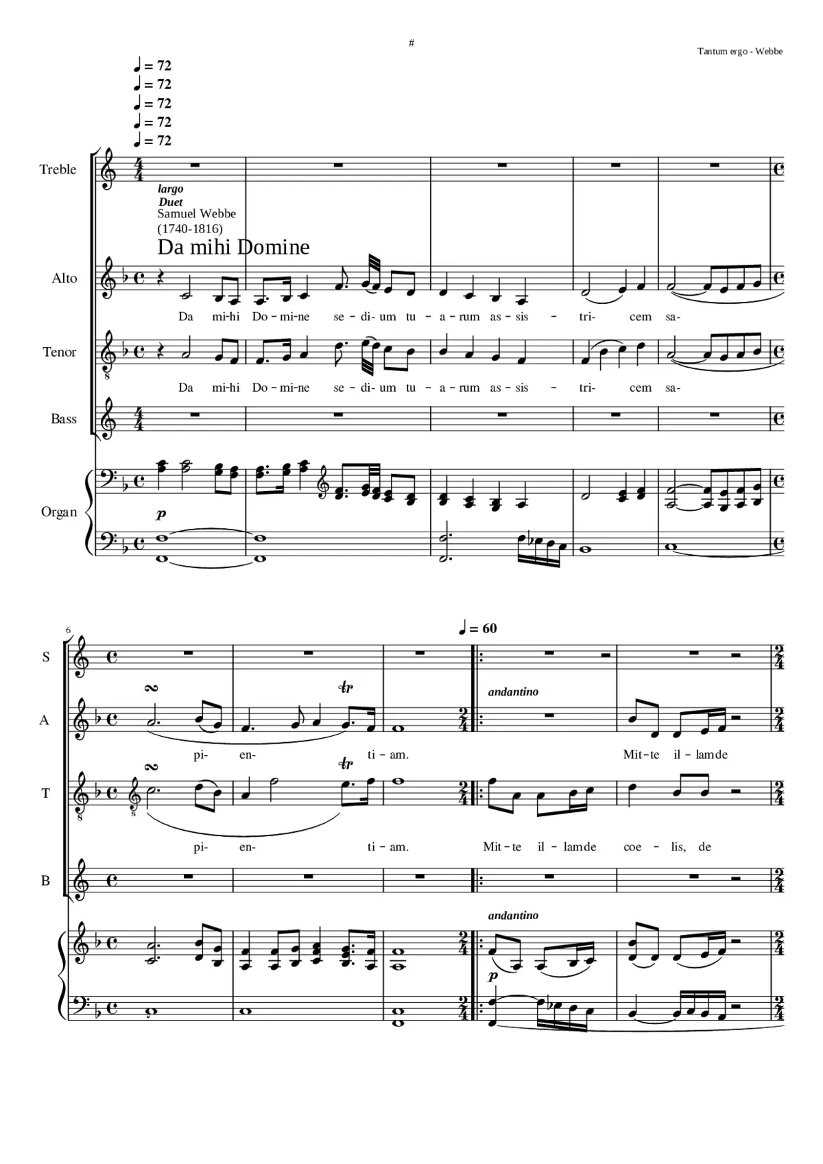 Da mihi Domine - Page 1