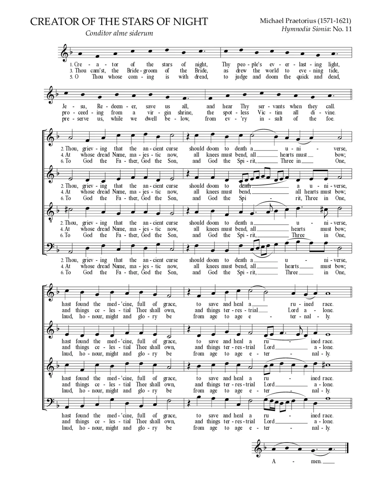 Conditor alme siderum - Page 1