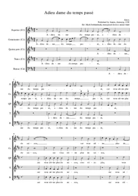 Adieu dame du temps passé