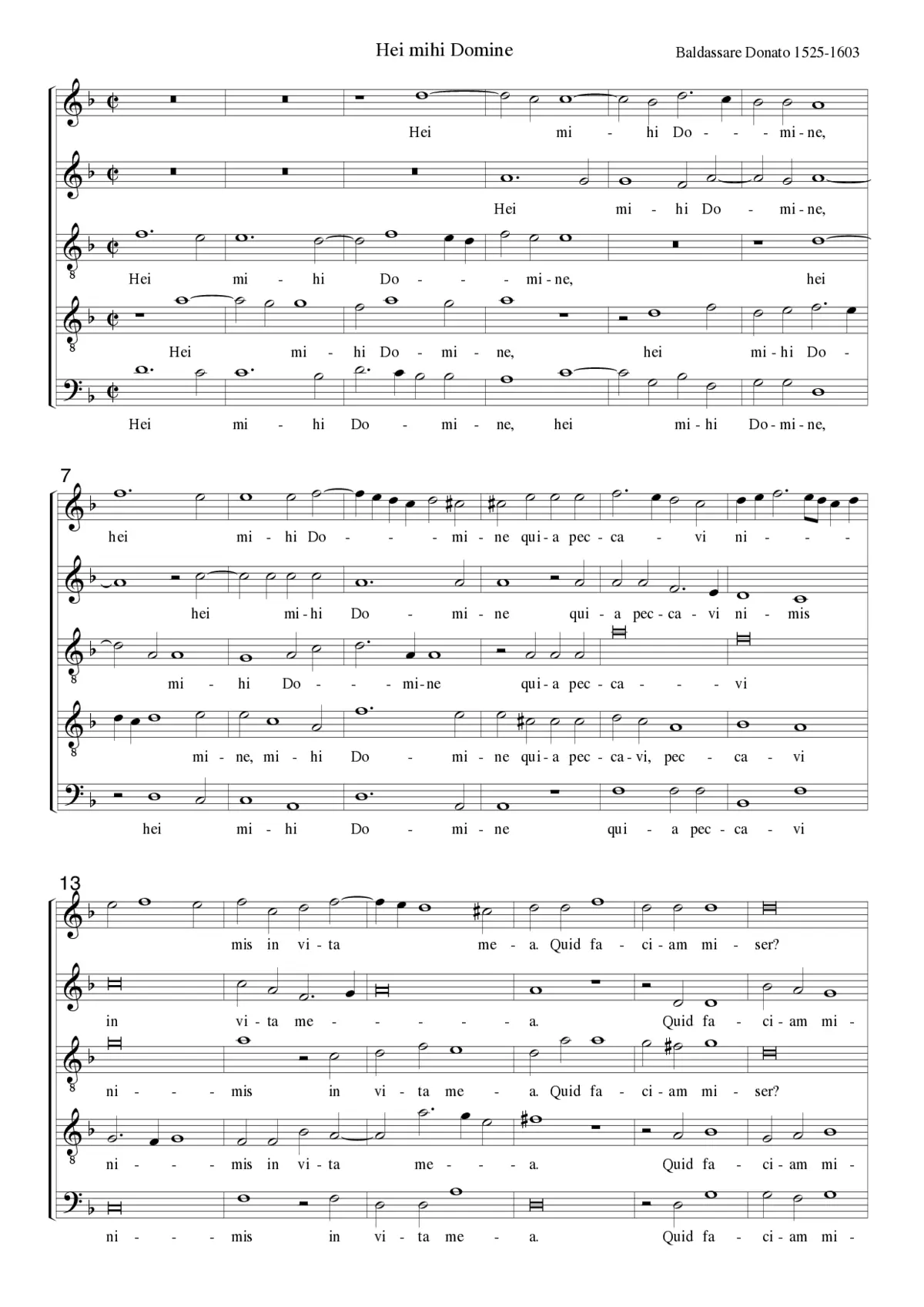 Hei mihi, Domine - Page 1