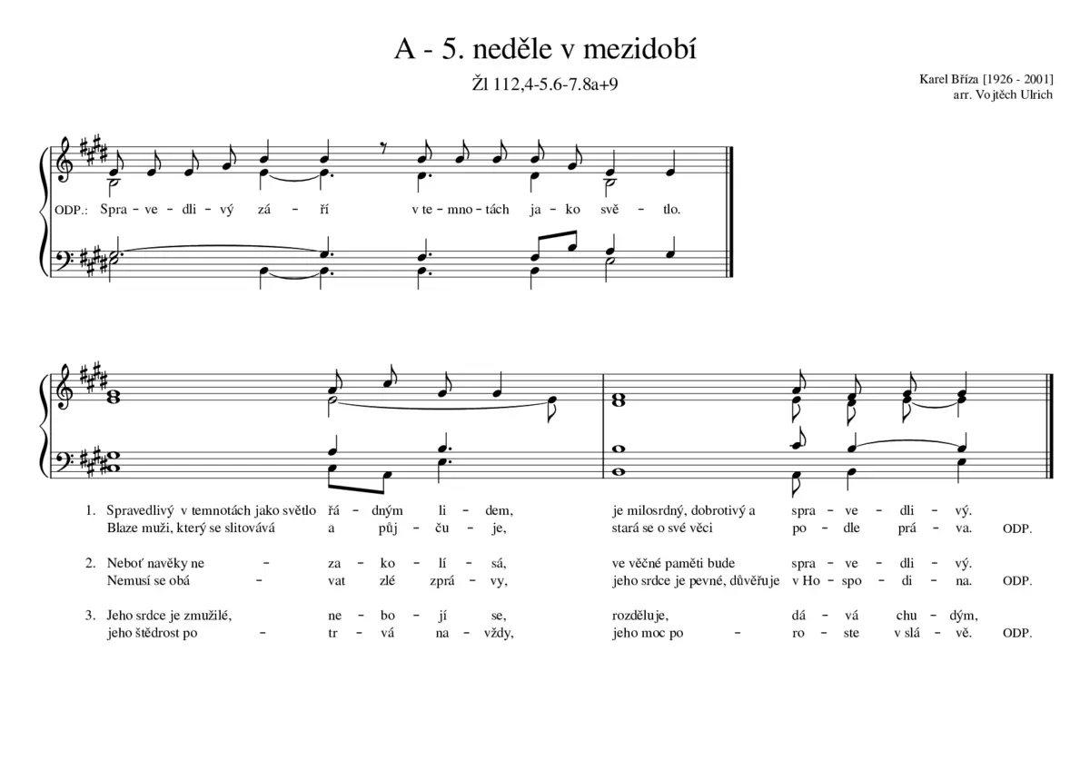 A - 5. neděle v mezidobí - Page 1