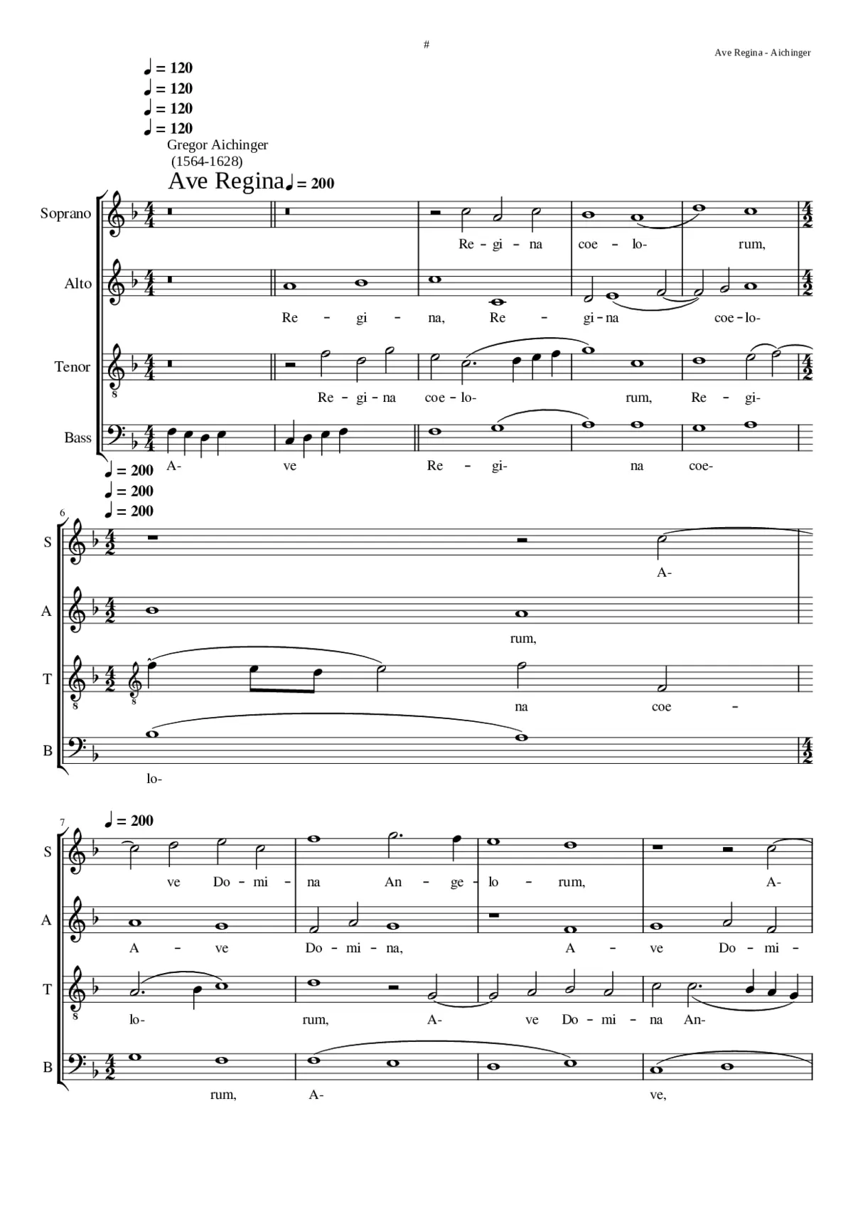 Ave Regina coelorum - Page 1