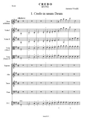 Credo, RV 592