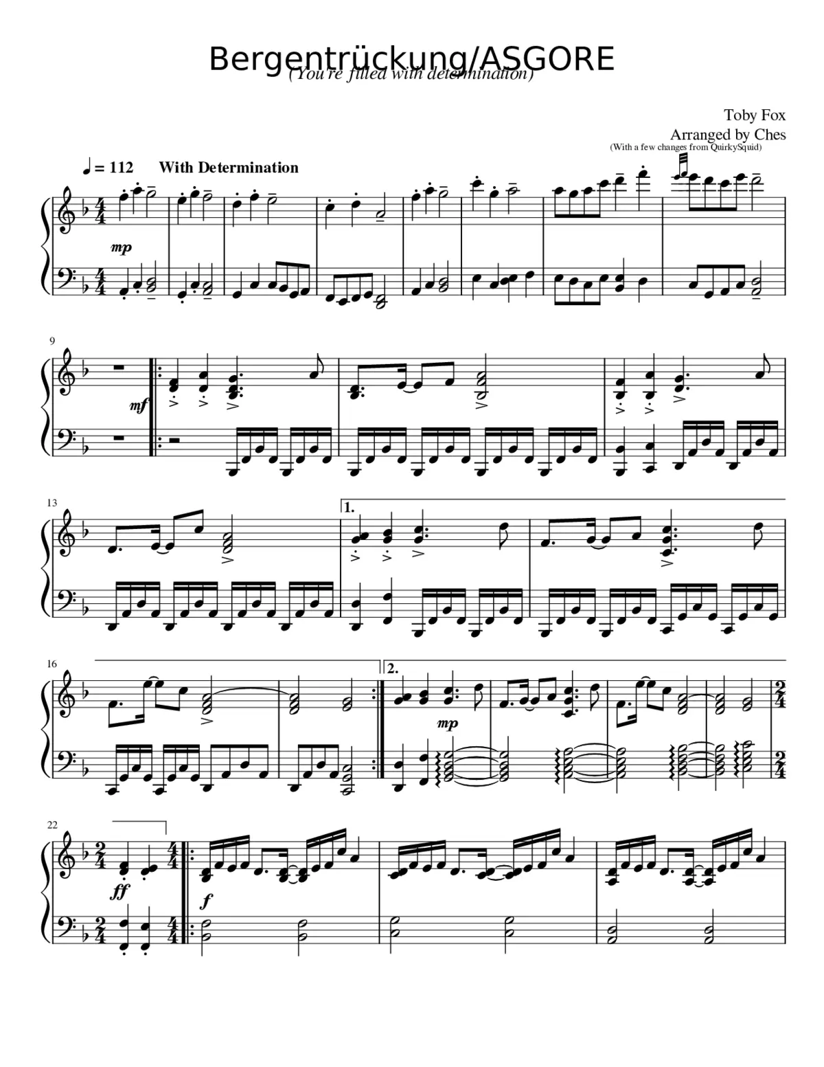 Bergentrückung/Asgore - Page 1