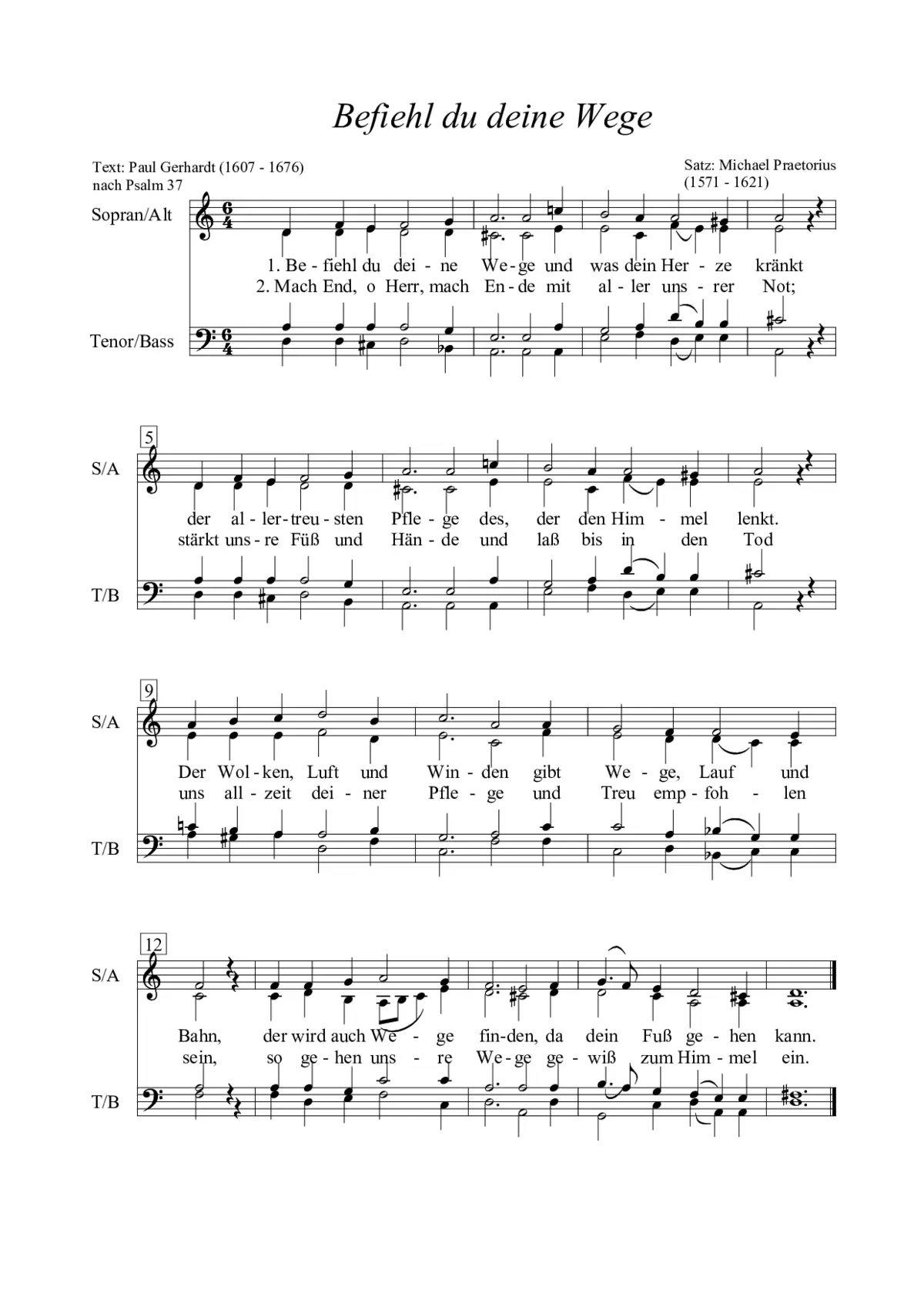 Befiehl du deine Wege - Page 1