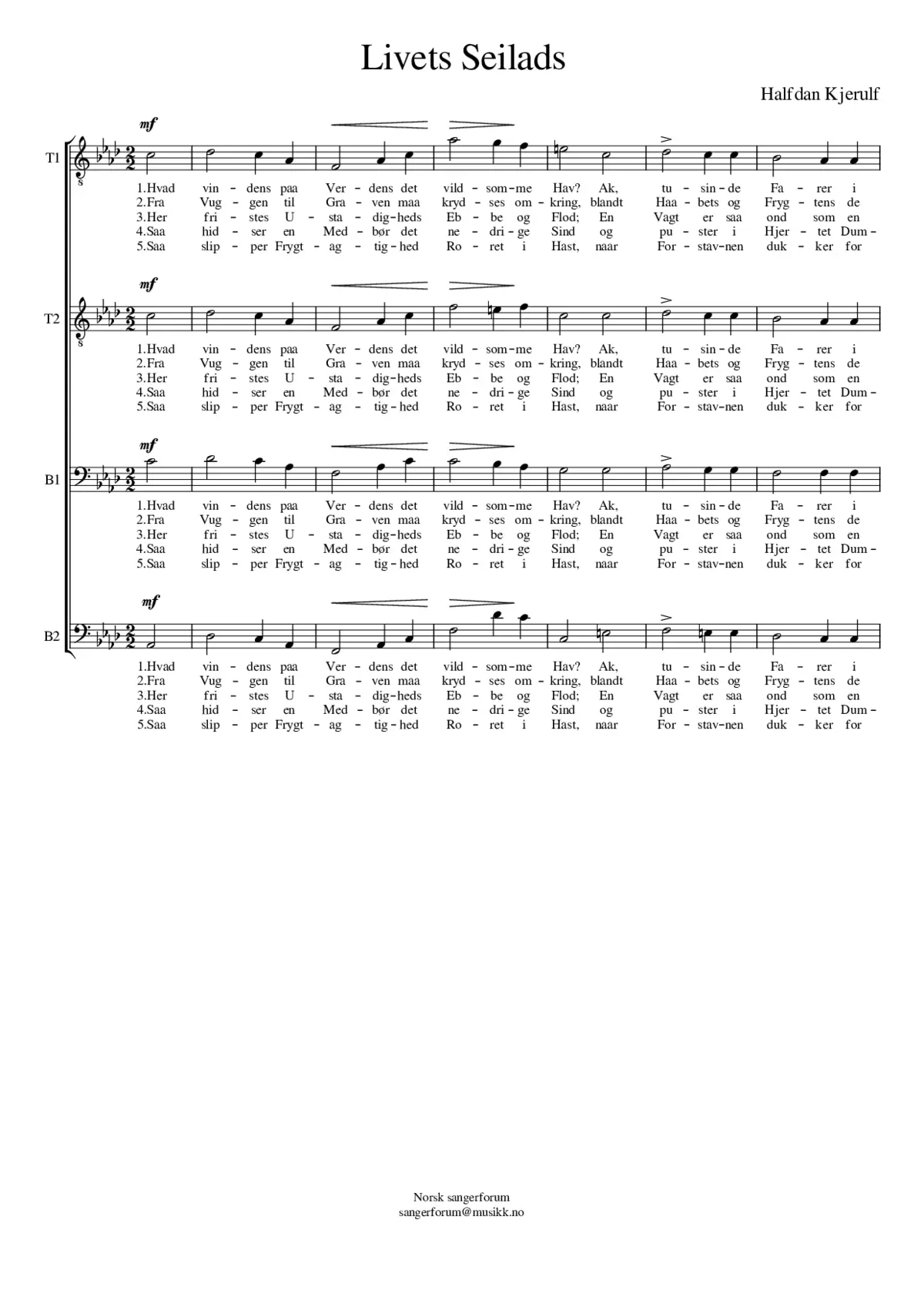 Livets Seilads - Page 1