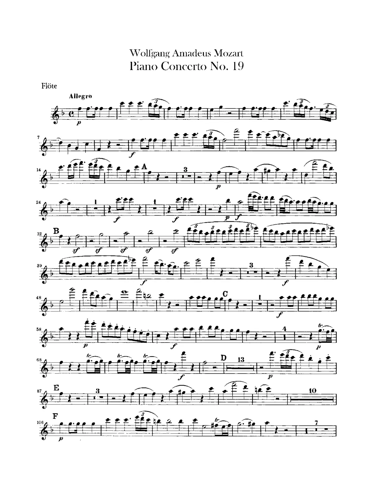 Piano Concerto No.19 - Page 1