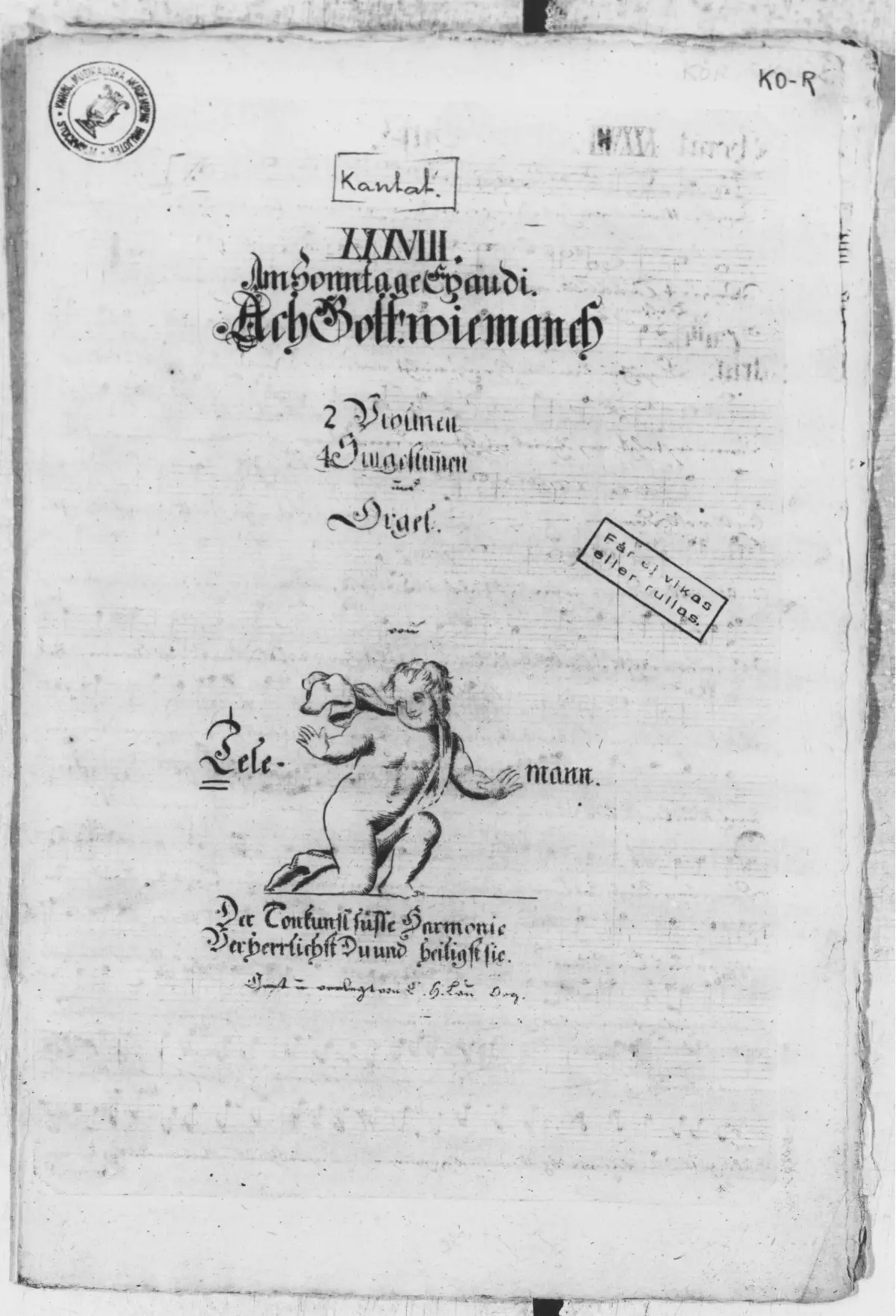 Ach Gott, wie manches Herzeleid - Page 1