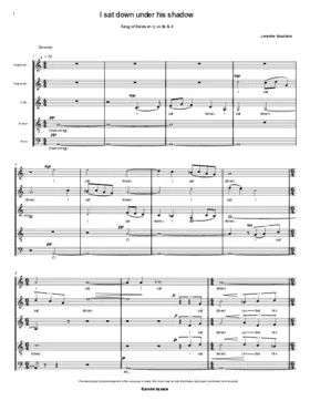 I sat down under his shadow