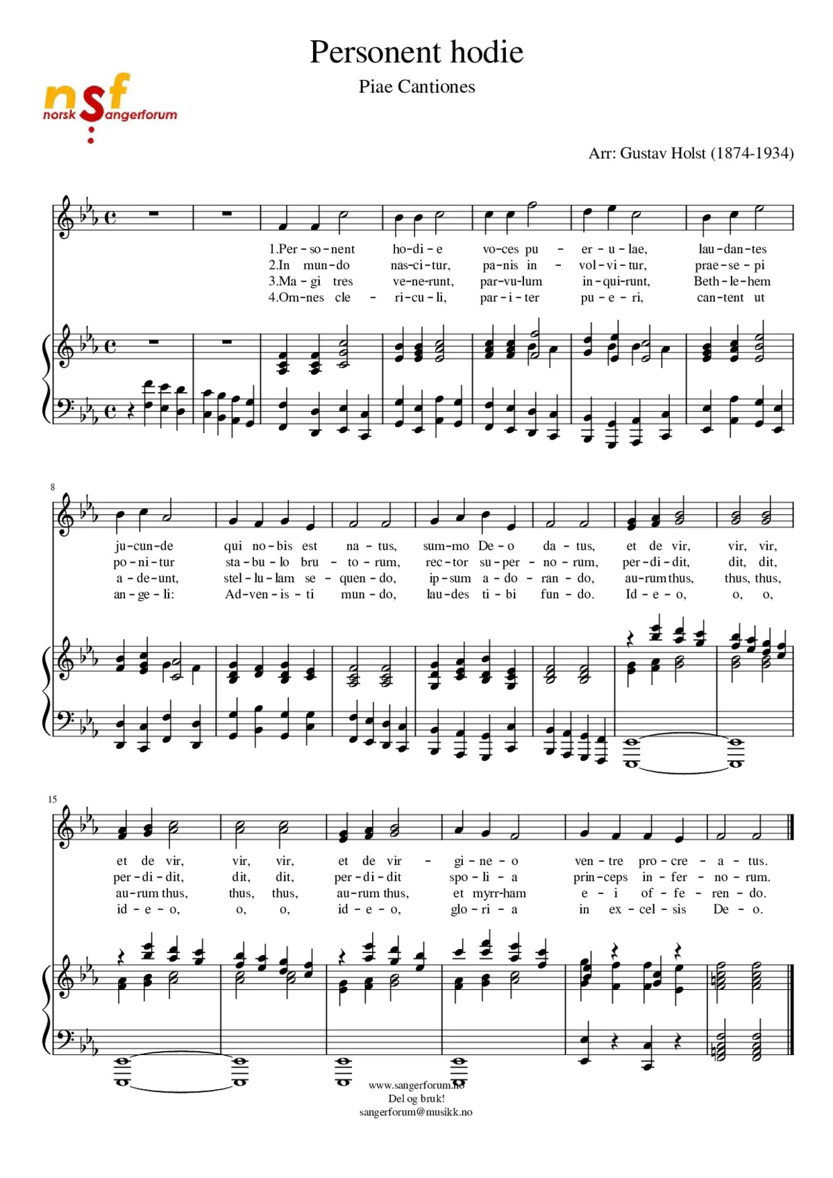 Personent Hodie - Page 1