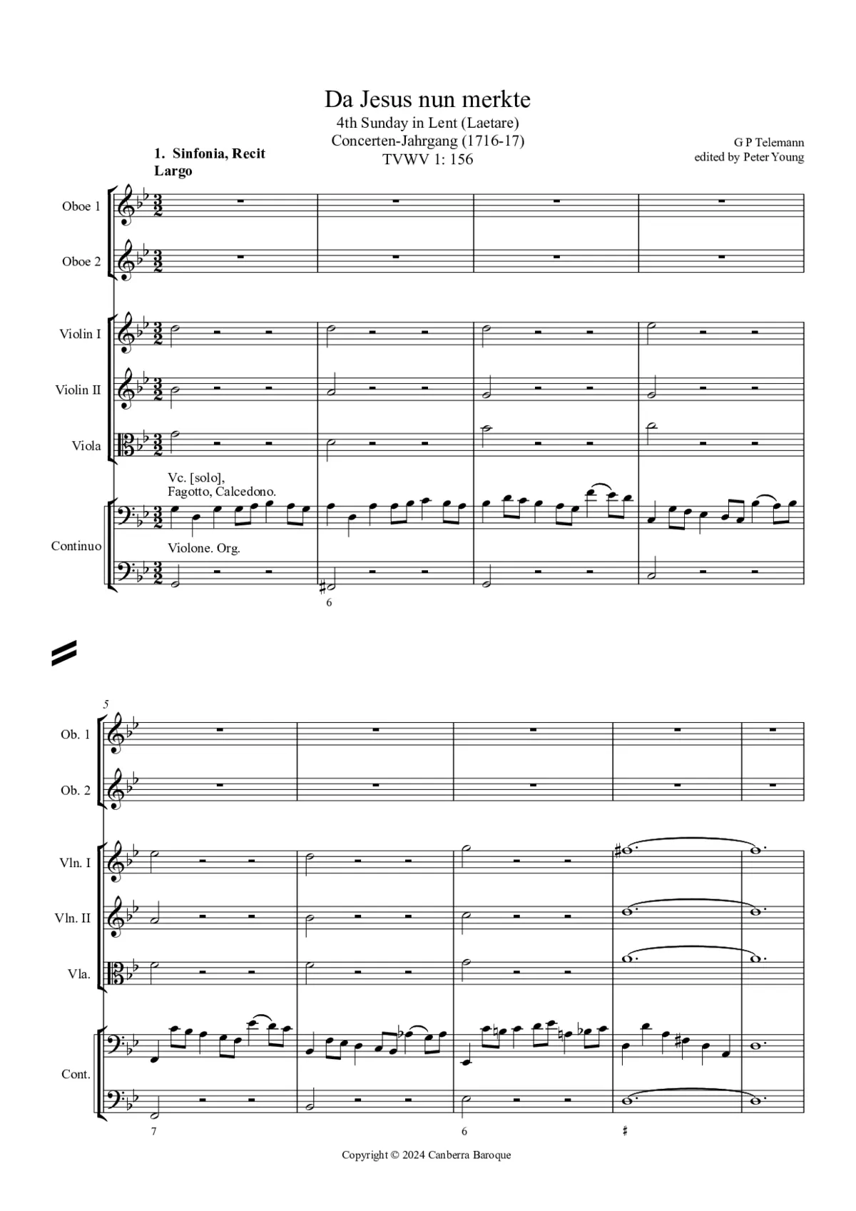 Da Jesus nun merkte - Page 1