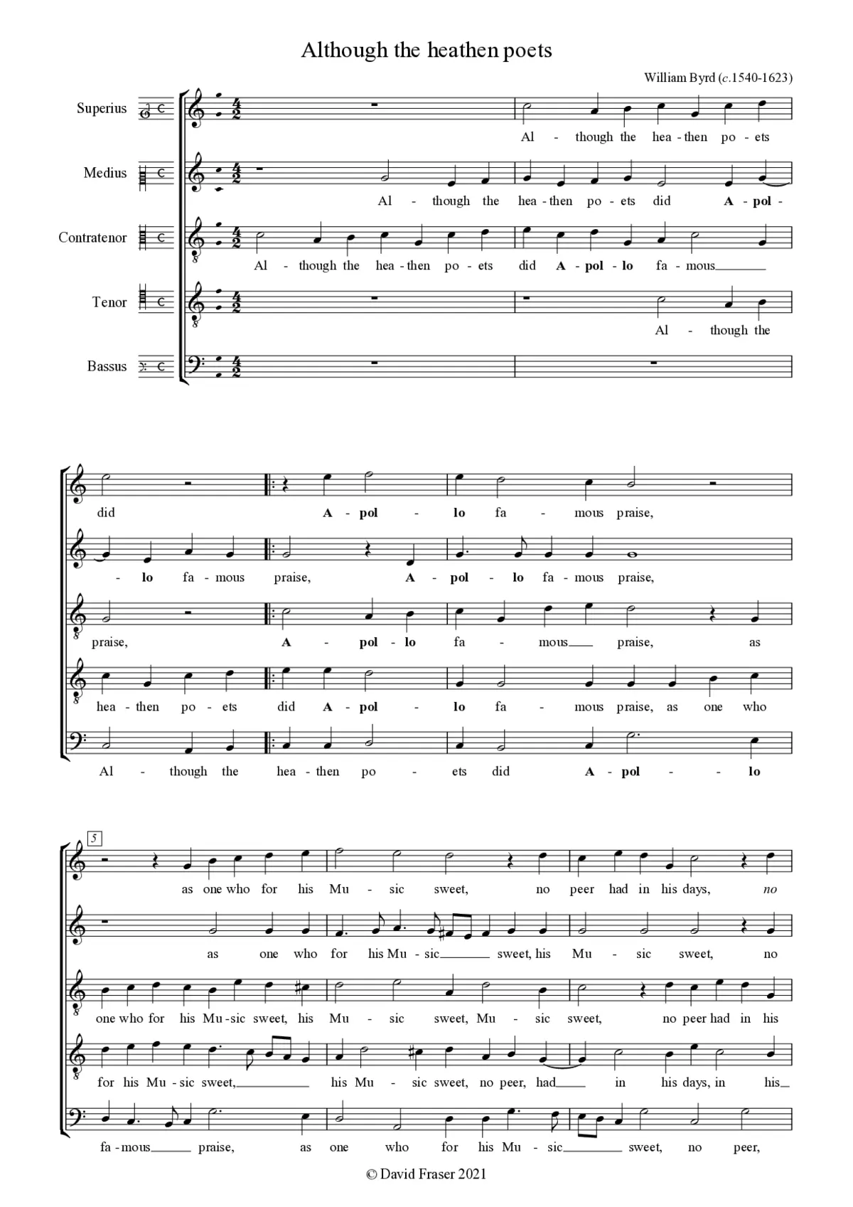 Although the heathen poets - Page 1