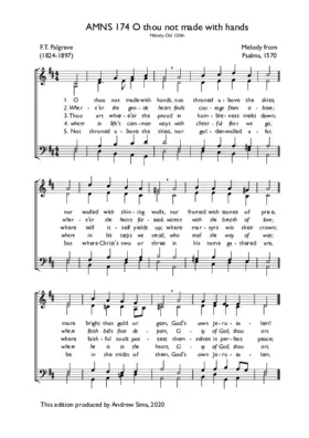 O thou not made with hands