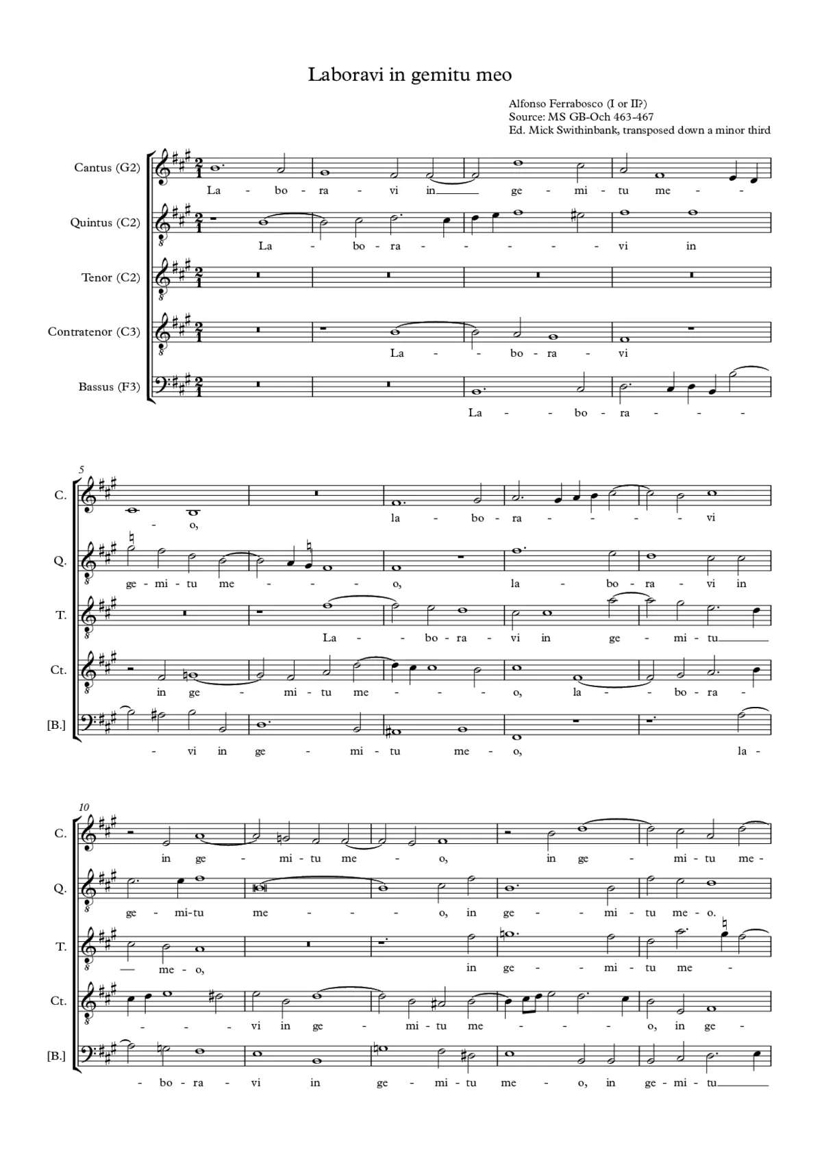 Laboravi in gemitu - Page 1