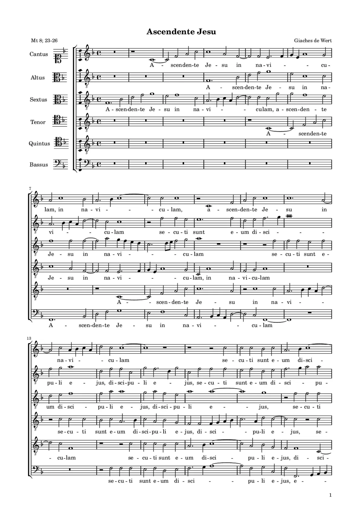 Ascendente Iesu - Page 1