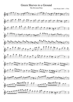 Green Sleeves to a Ground The Division Flute