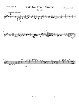 Suite for 3 Violins Op.133