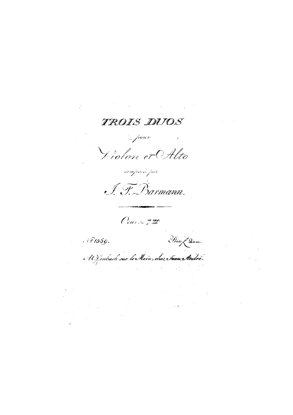 3 Duos for Violin and Viola - Page 1