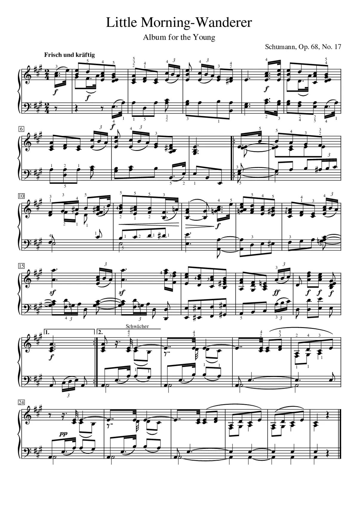Album für die Jugend Op.68 - Page 1