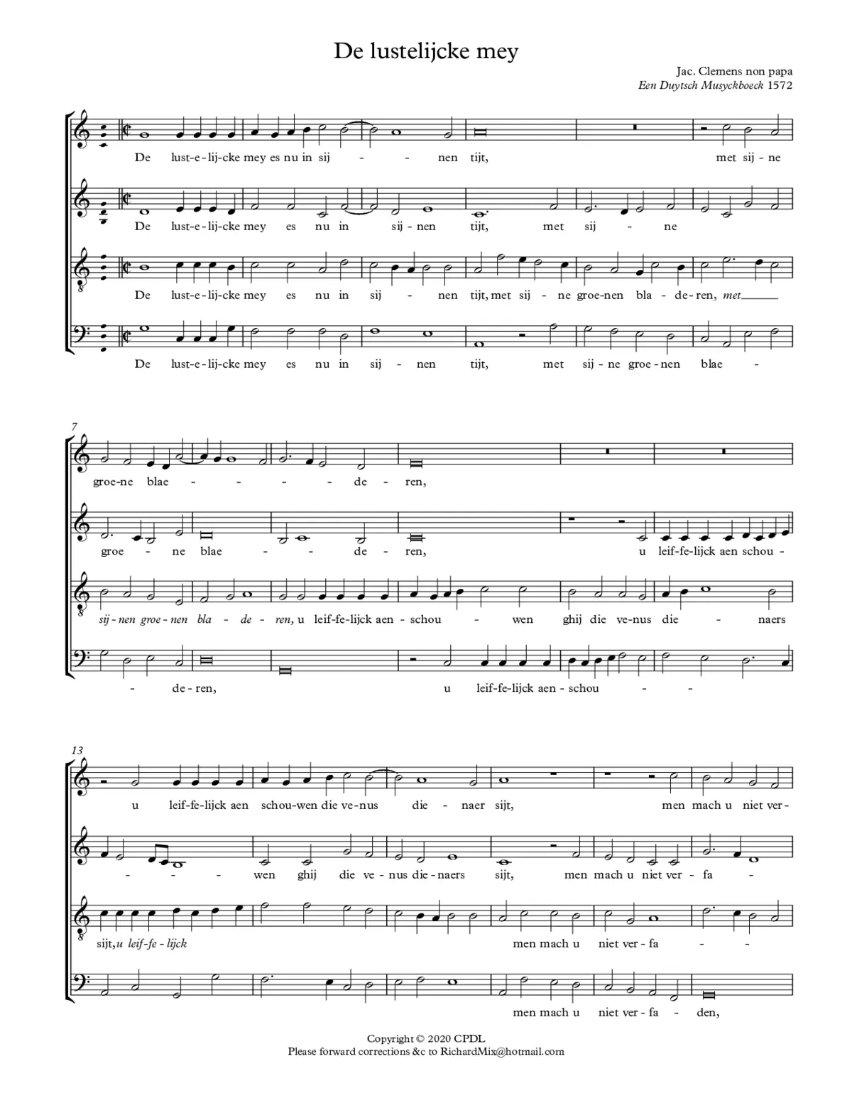 De lustelijcke mey - Page 1