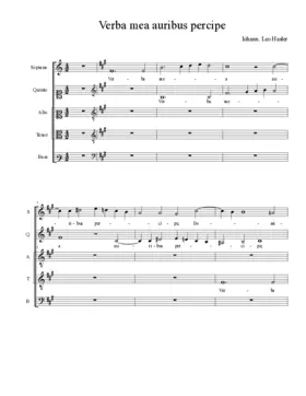 Verba mea auribus percipe Domine