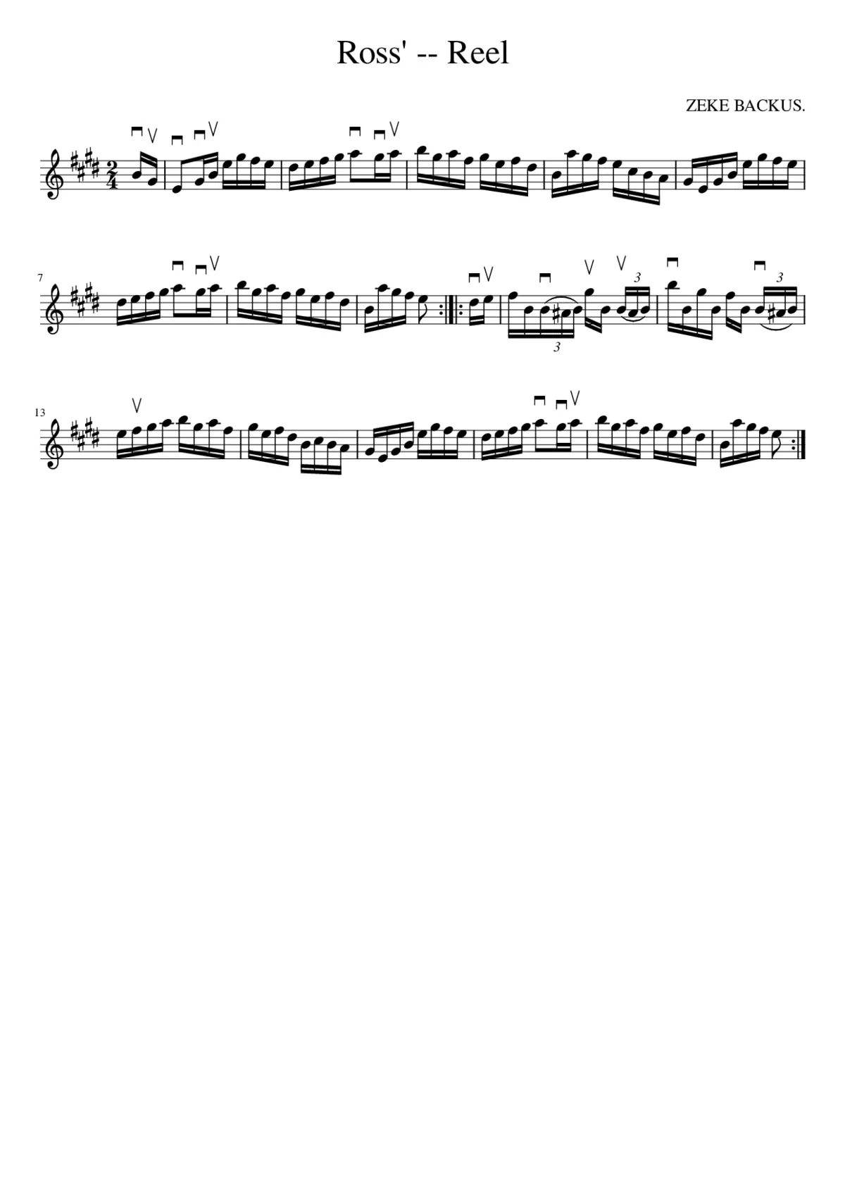 Ross' -- Reel - Page 1