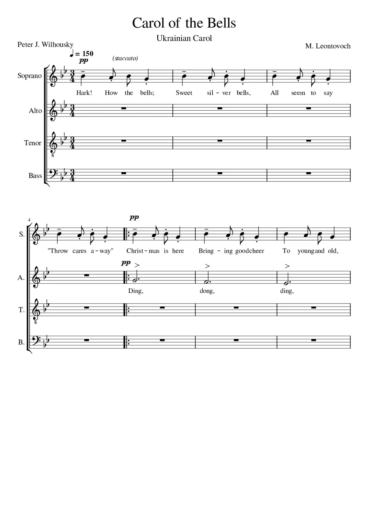 Carol of the Bells - Page 1