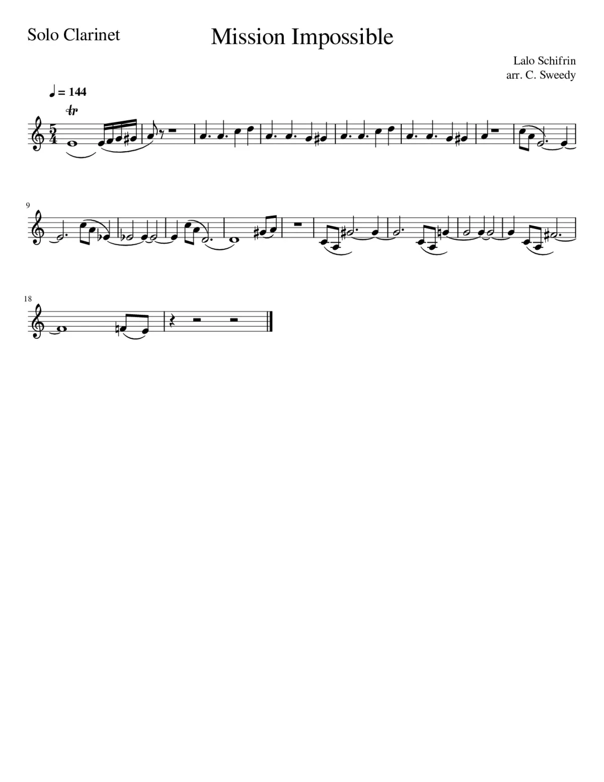 Mission Impossible Theme - Page 1