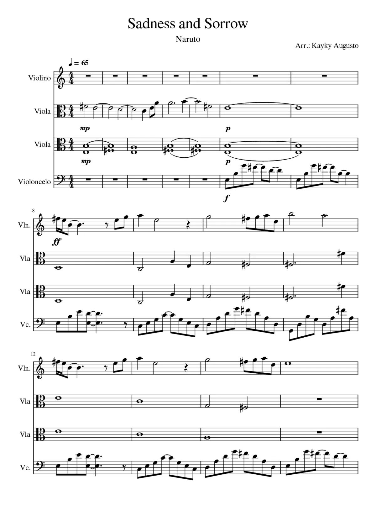 sadness and sorrow - Page 1