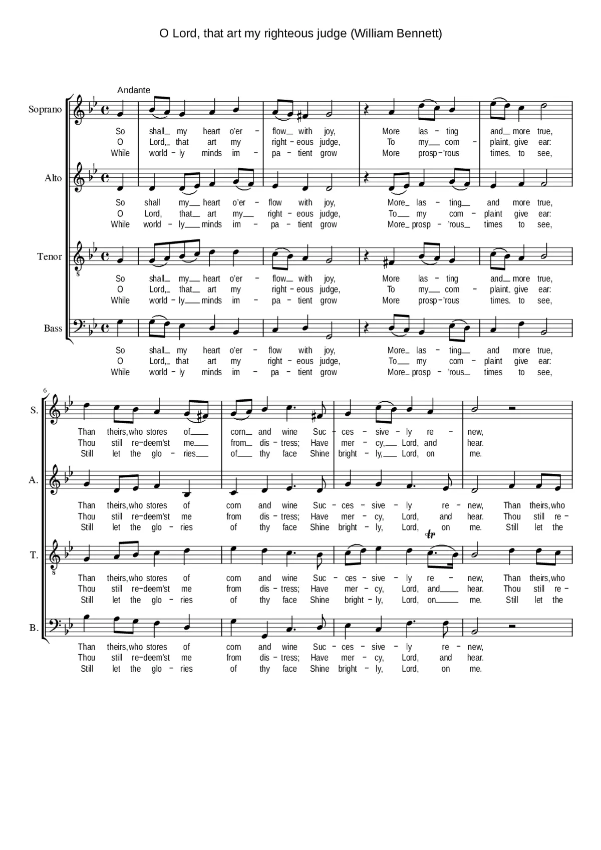 O Lord that art my righteous judge - Page 1