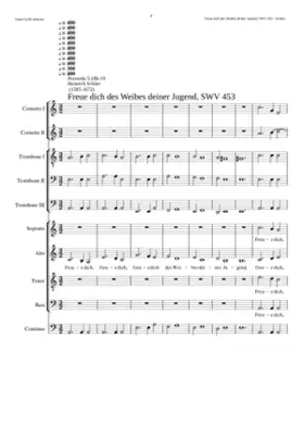 Freue dich des Weibes deiner Jugend SWV 453