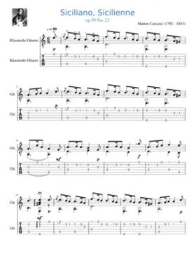 Matteo Carcassi op.59 No.22 Siciliano
