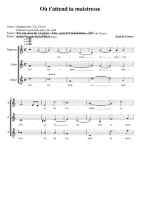 Où t'attend ta maistresse